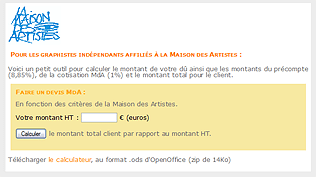 copie ecran calculateur MdA